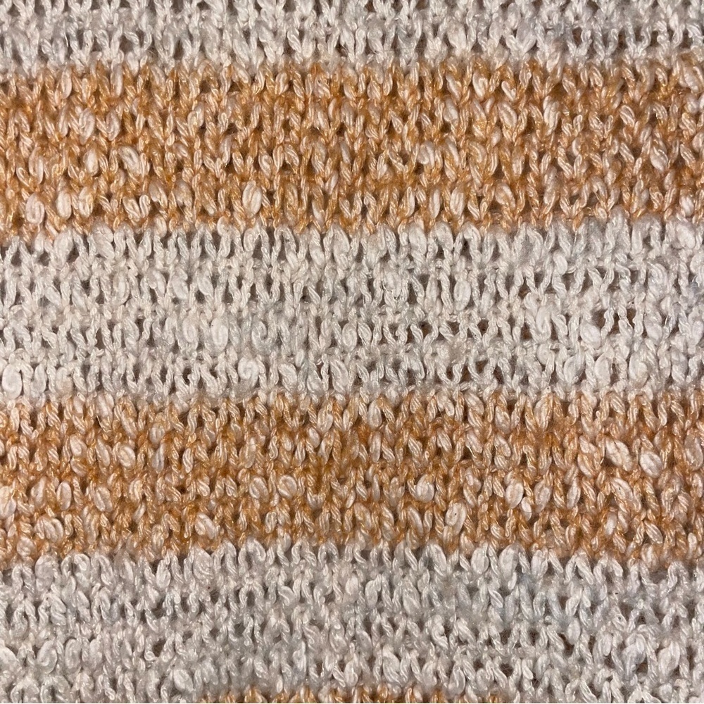 MADEWELL Baez Pullover Sweater in Stripe Marbled Caramel Size Extra Small - Picture 10 of 16